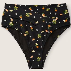 NWT Victorias Secret PINK Fruity Citrus Crossover High Waist Bikini Bottom